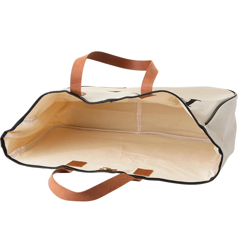 Women's Large Canvas Beach Tote Bag - Image 2