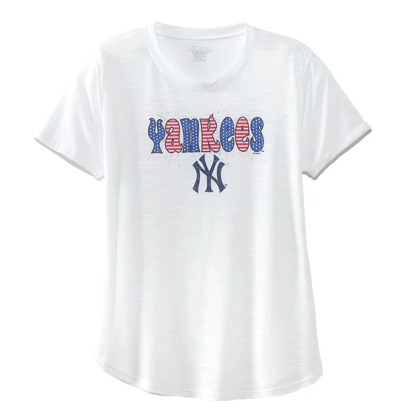 Women's MLB Americana Short Sleeve Graphic T-Shirt - Image 2