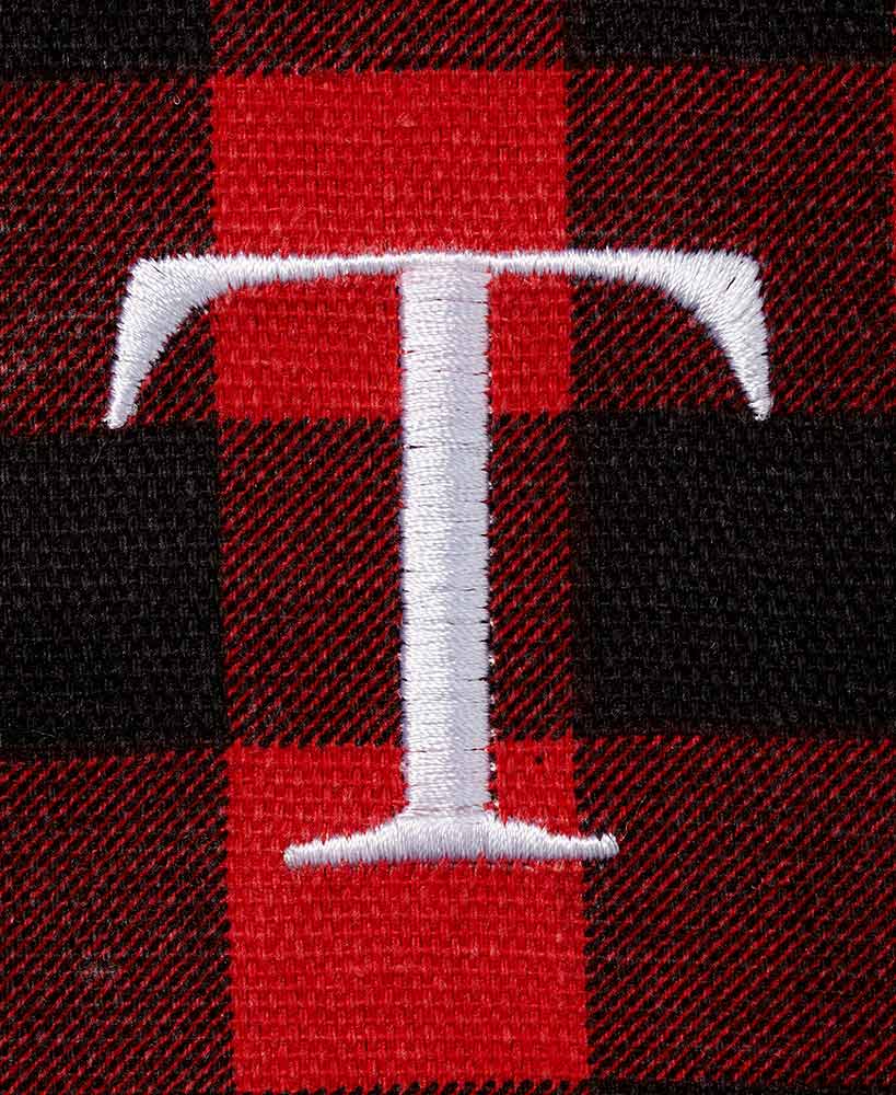 Women's Monogram Red Buffalo Plaid Tote Bag with Matching Purse Set - Image 12