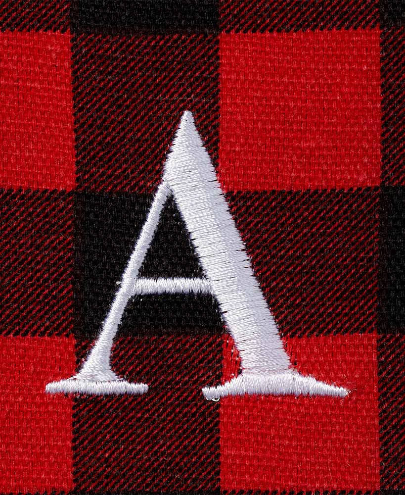 Women's Monogram Red Buffalo Plaid Tote Bag with Matching Purse Set - Image 2