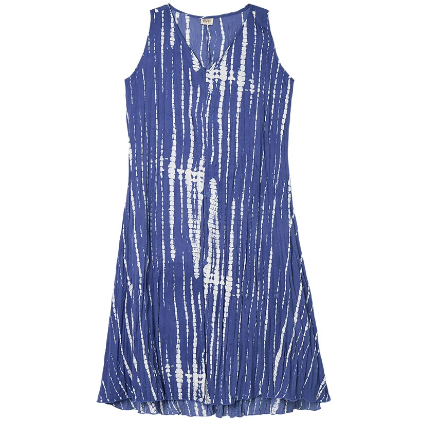 Women's Tie-Dye V-Neck Midi Dress - Image 2