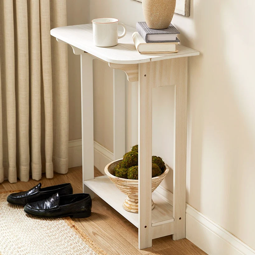 Wood Console Table with Drop Leaf - 30"H - Image 2