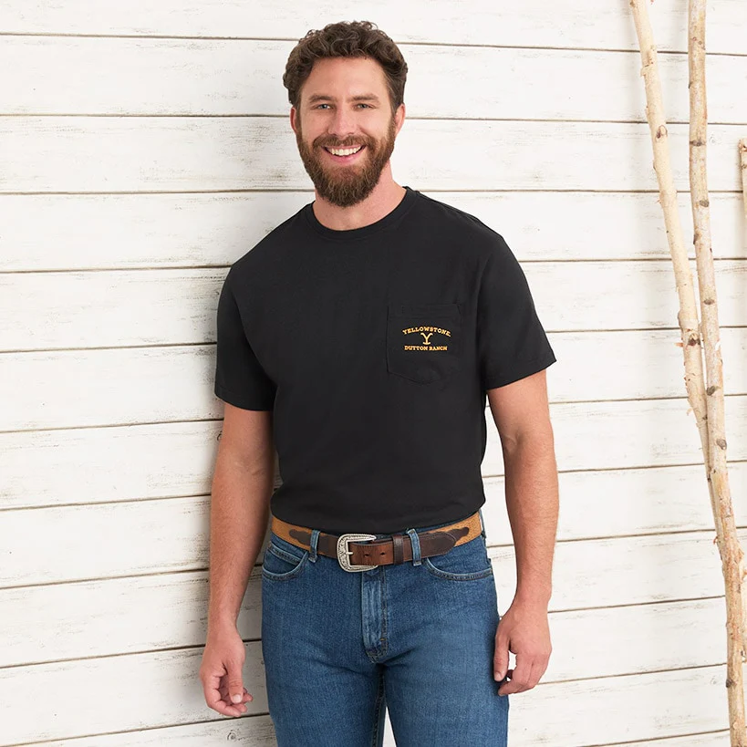 Yellowstone Short-Sleeve Shirt with Pocket - Image 11