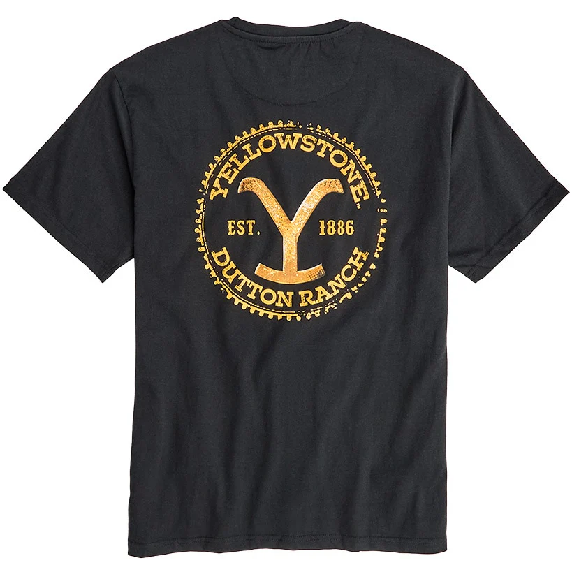 Yellowstone Short-Sleeve Shirt with Pocket - Image 9