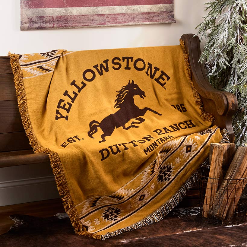 Yellowstone Woven Jacquard Throw 46" x 60" - Image 5