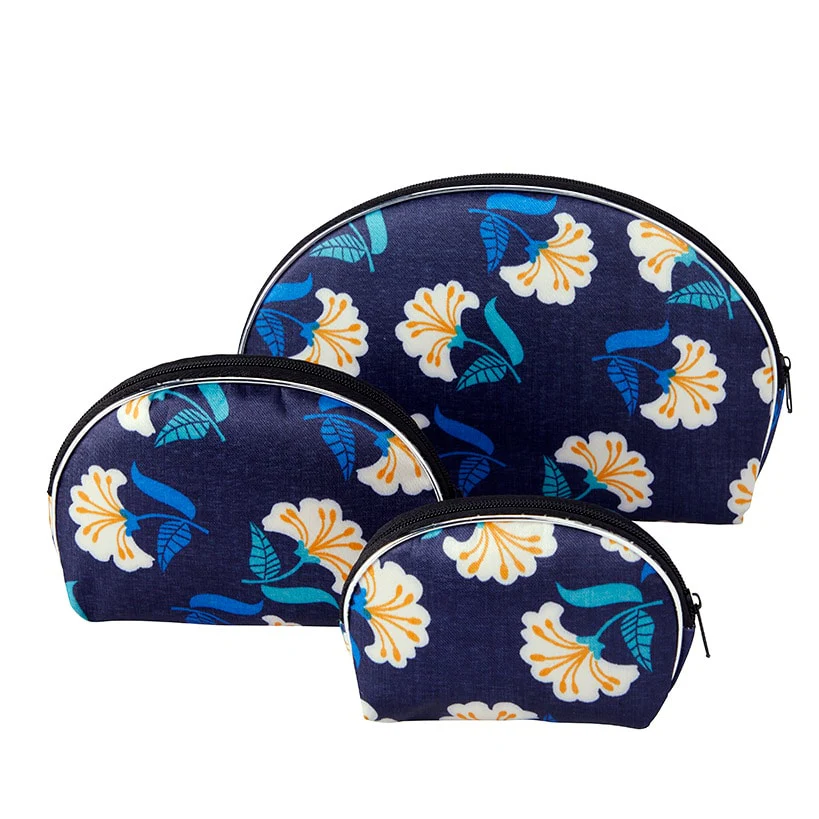 Zippered Cosmetic Bags Set of 3 - Image 3