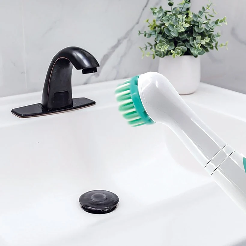 Zippi® Power Scrubber - Effortless Cleaning, 4 Interchangeable Brush Heads - Image 6