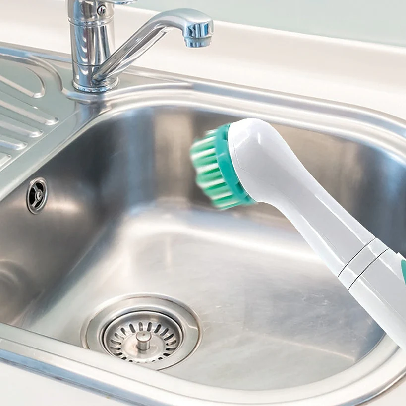 Zippi® Power Scrubber - Effortless Cleaning, 4 Interchangeable Brush Heads - Image 7